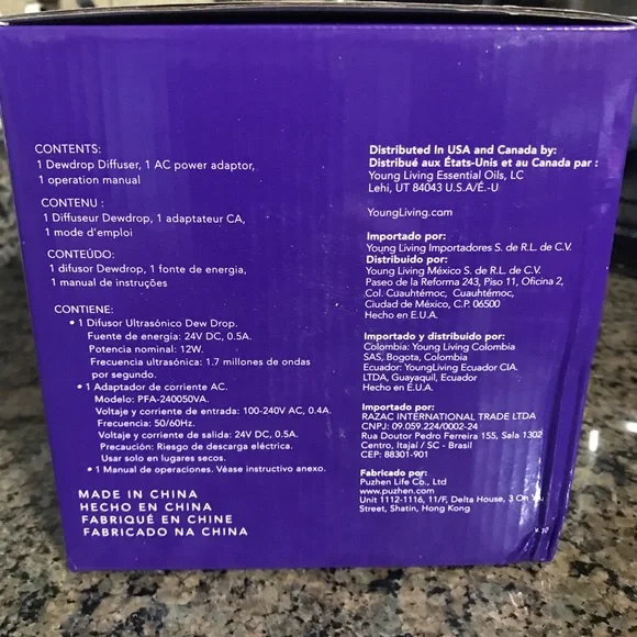 Young Living Dewdrop diffuser very easy to use,can run 10 hours on intermittent - Picture 5 of 5